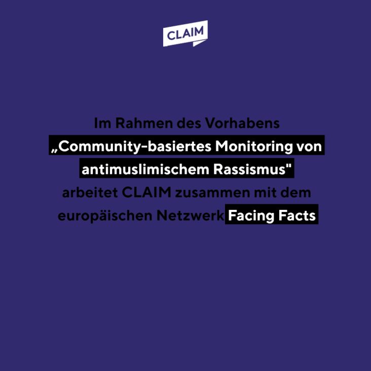 Pressemitteilung &#8211; Bekämpfung von Hate Speech und Hate Crime:  CLAIM ist Mitglied im europäischen Netzwerk Facing Facts